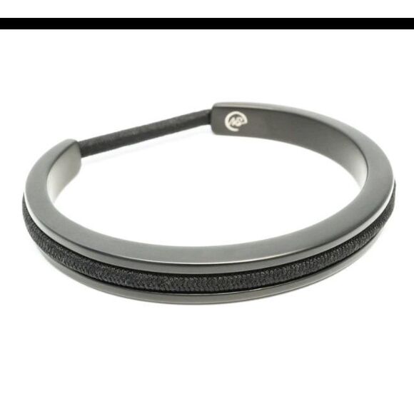 Maria Shireen Athleisure Matte Gray Hair Tie Bracelet New in Box - Picture 3 of 5